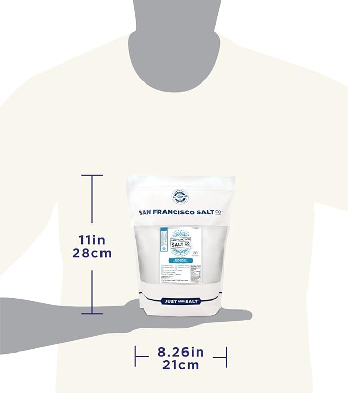 Gourmet Sea Salt - 5 lbs. Bulk Medium Coarse Grain by San Francisco Salt Company