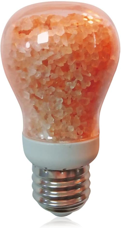 Himalayan Glow 60-Watt Salt Light Bulb - 1 Count, Dimmable, Fits Most Salt Lamps, Warm Ambiance, Room Decor, Home Decor, Energy Efficient, Long Lasting, Relaxation, Gift