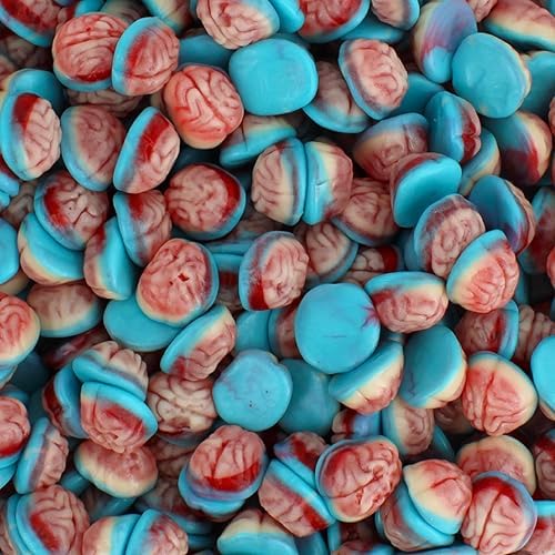 Halloween Gummy Brain Candy - Fruity Flavored Brain Gummies, by Queen City Candy Cave (3 Pound)