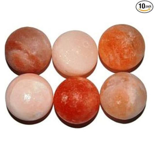 Himalayan Salt Energy Crystal Salt Spheres 10 pack - by Black Tai Salt Co.