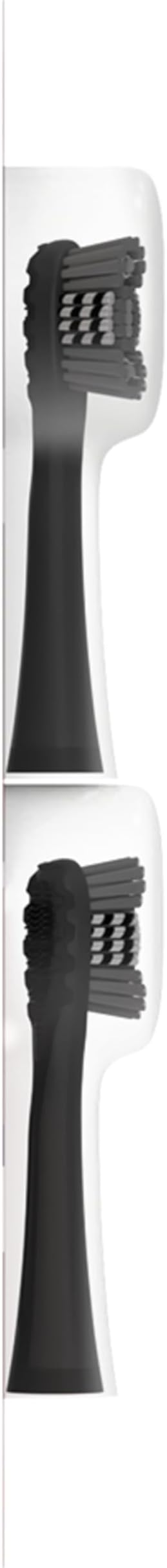 Colgate 360 Power Charcoal Toothbrush Heads | Soft Bristles | Rubber Polisher | For 360 Battery Toothbrush | Pack of 12