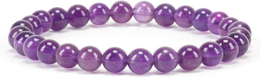 Cherry Tree Collection - Small, Medium, Large Sizes - Gemstone Beaded Bracelets For Women and Men - 6mm Round Beads