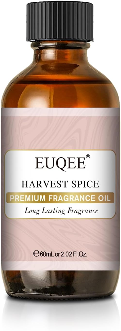 EUQEE Harvest Spice Fragrance Oil, Premium Fragrance Essential Oils for Soap Candle Making, Diffusers, DIY Bath Bombs - 2.02 Fl oz/ 60ml