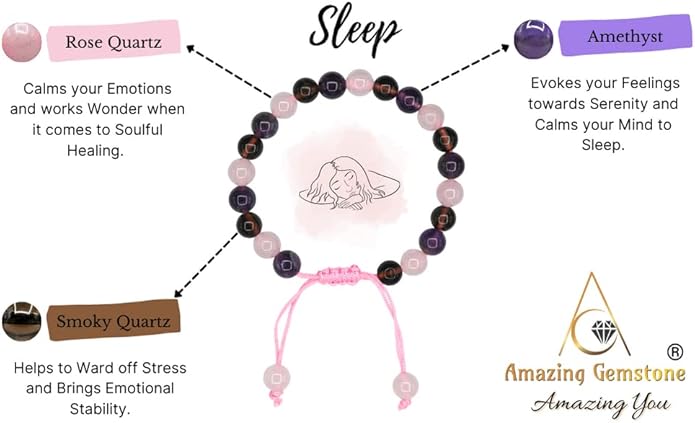 Natural Healing Crystal Bracelet for Women - Mens Bracelet Energy Balancing Gemstones Set - Adjustable Stone Bead Bracelet for Men and Women - Chakra Crystal Therapy Accessory, Meditation