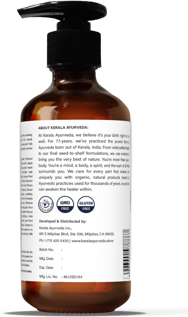 Kerala Ayurveda Dhanwantharam Thailam Ayurvedic Massage Oil (6.76 Fl Oz) | Herbal Body Oil for Daily Self-Massage | Supports Joint & Muscle Comfort | Moisturizing Adaptogen Oil for Body & Skin Care