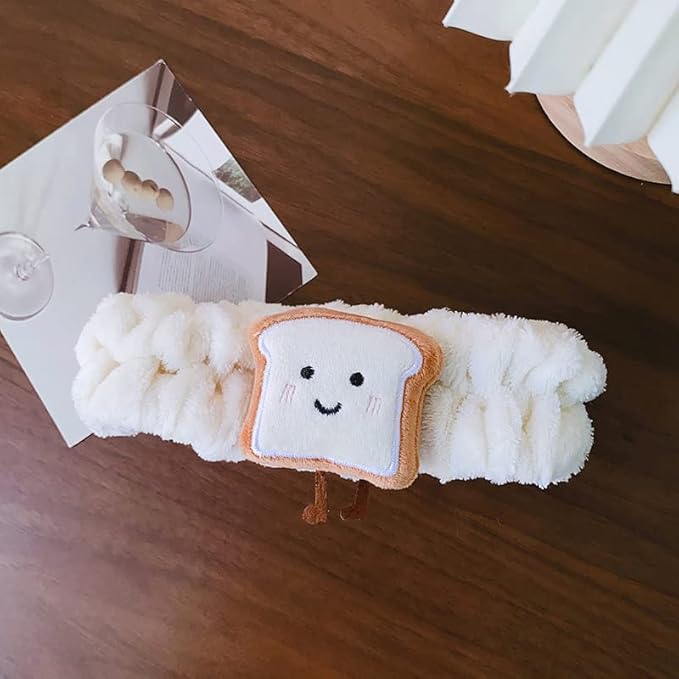 PERFECTSIGHT Spa Headband for Washing Face, Cute Hair Band for Washing Face Shower Yoga Sports Beauty Skincar Party, Soft Fluffy Makeup Headband, Kawaii Facial Headbands for Woman Girls