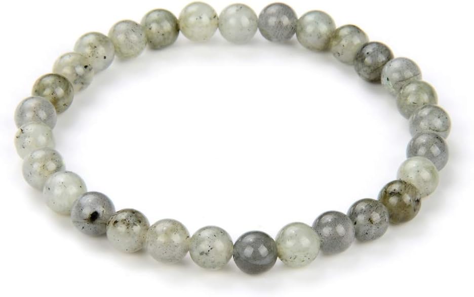 Adabele 1pc Natural Stretch Gemstone Bracelet 6mm (0.24 Inch) Bead 7" 7.5" 8 inch Healing Crystal Quartz Energy Chakra Jewelry Women Birthday Gift