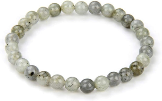 Adabele 1pc Natural Stretch Gemstone Bracelet 6mm (0.24 Inch) Bead 7" 7.5" 8 inch Healing Crystal Quartz Energy Chakra Jewelry Women Birthday Gift