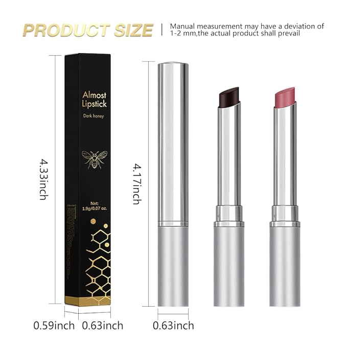 2Pcs Honey Tinted Lip Stain Lip Balm Lip Gloss, Sheer Hydrating Lip Stains Tint, Moisturizing Lip Color for All Skin Tones, Nourishing Lip Balm with a Hint of Natural Black Cherry Tint