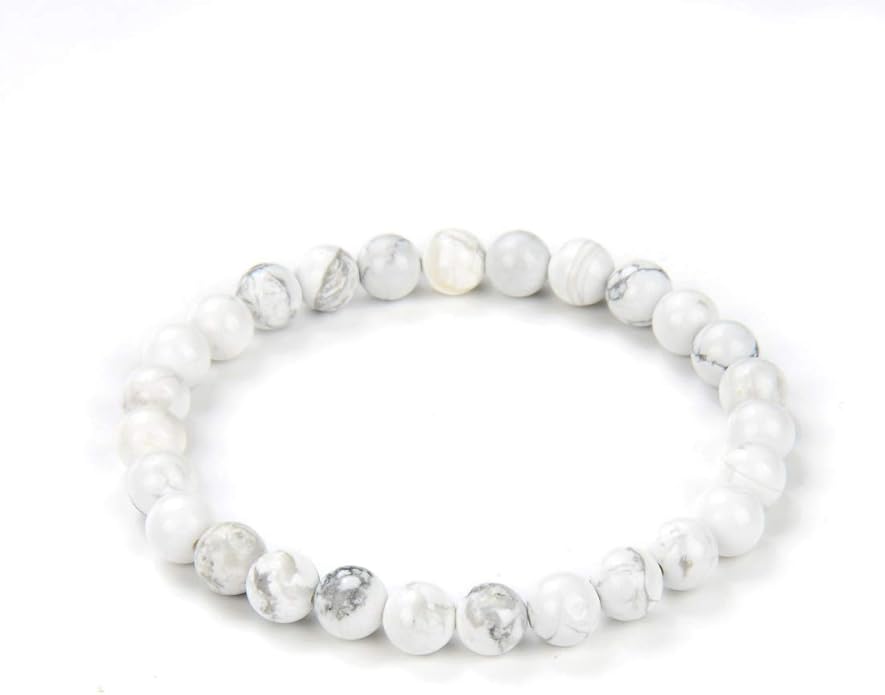 Adabele 1pc Natural Stretch Gemstone Bracelet 6mm (0.24 Inch) Bead 7" 7.5" 8 inch Healing Crystal Quartz Energy Chakra Jewelry Women Birthday Gift