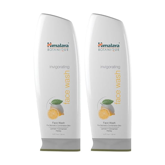Himalaya Botanique Invigorating Face Wash to Tighten & Revitalize Tired, Dull Skin, and Minimize Pores 5.07 oz, 2 Pack
