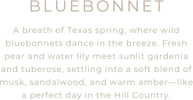 River Birch Premium, All-Natural, Non-Toxic Soy Wax Candle | Bluebonnet Scented | 8 oz. Silver Travel Tin | Cozy Relaxing Gifts for Home