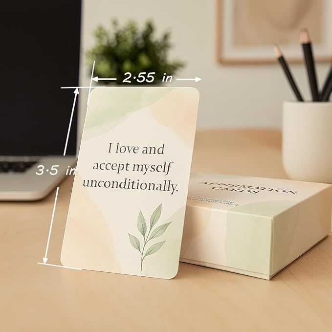 54 Positive Affirmation Cards for Women –Mindfulness Deck for Self Empowerment & Emotional Wellness, Daily Motivational Quotes, Encouragement Gift for Women,Co-works,Family