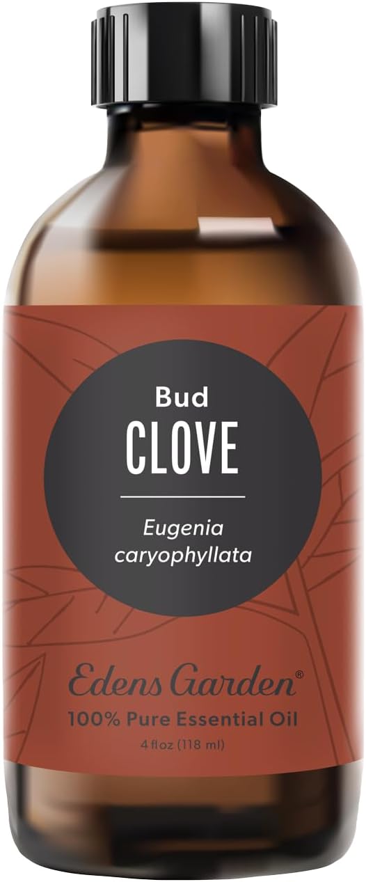 Edens Garden Clove-Bud Essential Oil- 100% Pure Premium Grade, Undiluted, Natural, Therapeutic, Aromatherapy, The Best for Diffuser Candle, Laundry, Humidifiers 118 ml (4 fl oz)