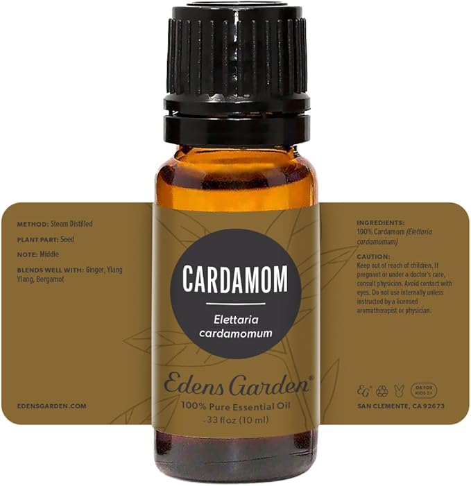 Edens Garden Cardamom Essential Oil- 100% Pure Premium Grade, Undiluted, Natural, Therapeutic, Aromatherapy, The Best for Diffuser, Skin, Laundry, Humidifiers 10 ml (.33 fl oz)