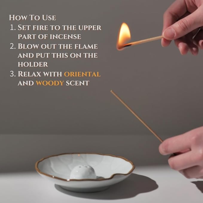 Incense Sticks (Sandalwood), 120 Sticks, Korean Incense Stick, Over 90% Natural Scents, Premium Quality, Beige (Sandalwood)