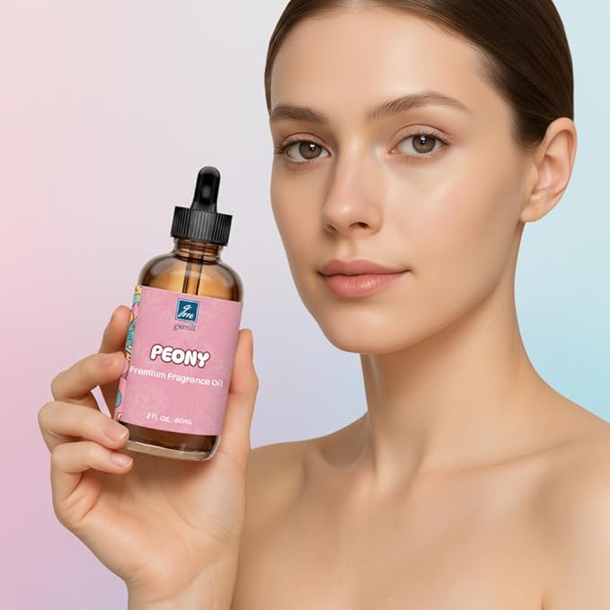 Peony Fragrance Oil 2 Oz, Natural Scent Oil for Home Essential Oils Diffuser, Candle Making, Soap Making, DIY Body Oils, Perfume, Body Mist, Spray - Luxury Scent