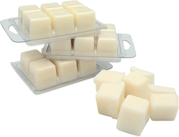rosbas, Soy Wax Melts, Pomegranate Cider Scented, 3 Packs, 6 Cubes & 2.50 oz ea., Long-Lasting, Relaxation, Air Freshener, Home, for Wax Warmers, Non-Toxic, Handmade in USA