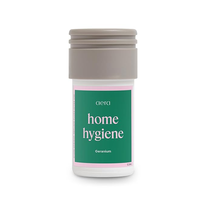 Aera Home Hygiene Geranium - Essential Oil for Home - Soft Pink Petal Fragrance - Notes of Geranium, Palmarosa and Clove Essential Oils - Scent Refill - Capsule Size Works with Mini Diffuser