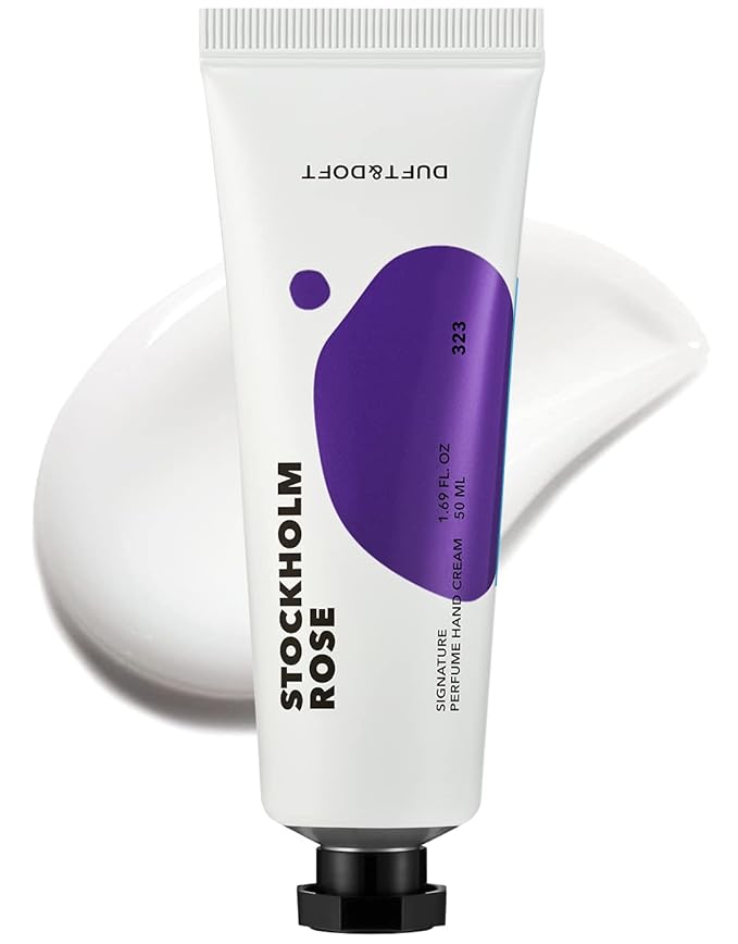 DUFT&DOFT Stockholm Rose Signature Perufume Nourishing Hand Cream, Non-greasy, Refreshing Hydration, Shea Butter, Vitamin E, Feel-Good Fragrance – 1.69 oz.