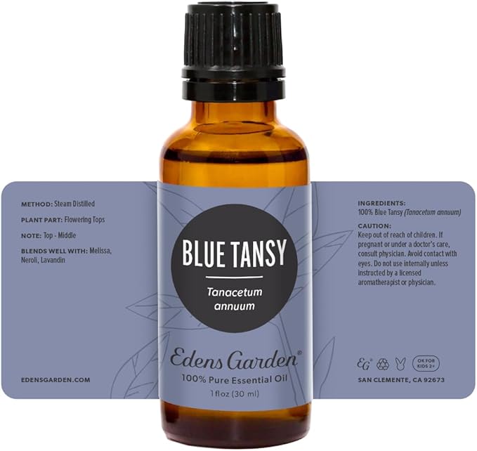 Edens Garden Blue Tansy Essential Oil- 100% Pure Premium Grade, Undiluted, Natural, Therapeutic, Aromatherapy, The Best for Diffuser, Skin, Face, Hair 30 ml (1 fl oz)