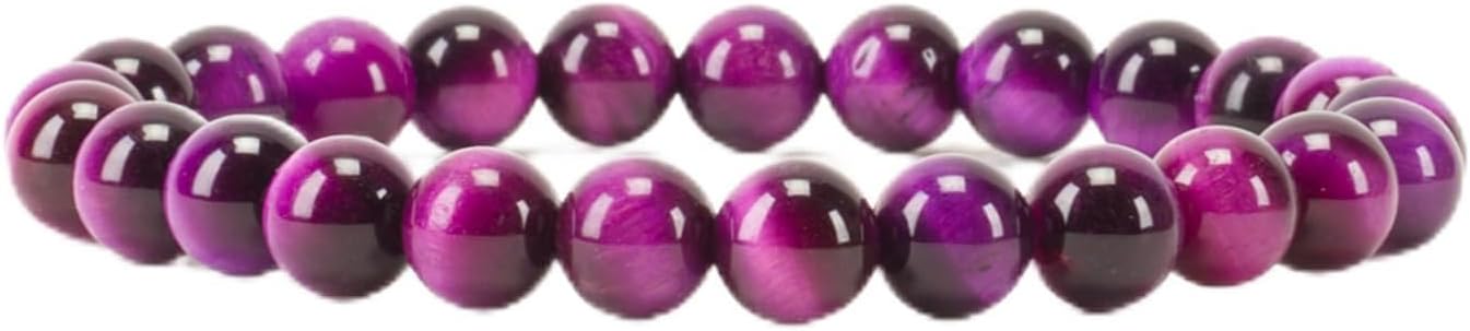 Cherry Tree Collection - Small, Medium, Large Sizes - Gemstone Beaded Bracelets For Women and Men - 8mm Round Beads