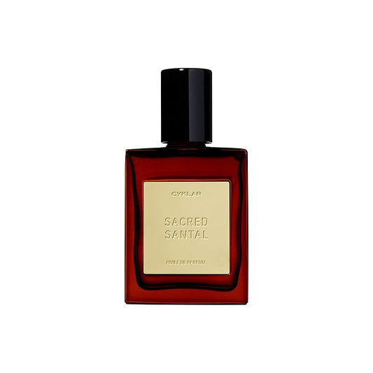 CYKLAR Perfume Oil Roll-on. Travel-Friendly Sacred Santal Fragrance with Bergamot, Amber, and Musk Notes. Long-Lasting Essential Oil Parfum for Women and Men. 0.5 Fl Oz Scented Rollerball Bottle