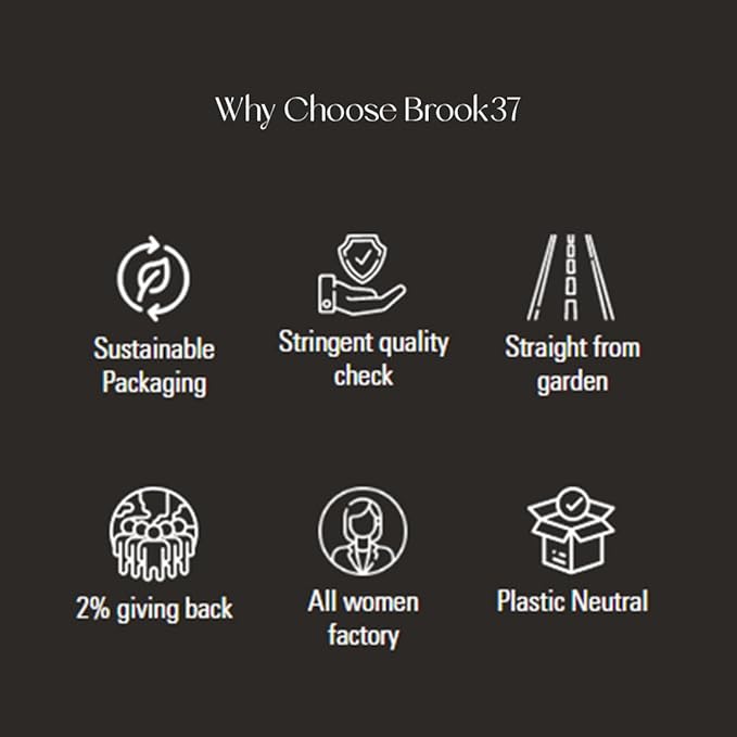 Brook37 Twilight Romance Eco Darjeeling Black Tea - Premium Loose Leaf 2nd Flush Tea with Floral Aroma & Sweet Honey Notes | Medium Caffeine | 50g Compostable Paper Tube | Elegant Gift for Tea Lovers