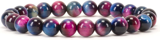 Cherry Tree Collection - Small, Medium, Large Sizes - Gemstone Beaded Bracelets For Women and Men - 8mm Round Beads