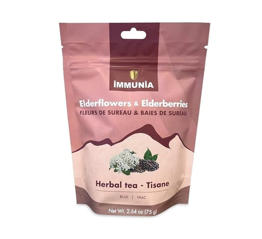 Elderflower bulk. Make healthy herbal tea (enough for 75 cups), or use it to make delicious bread, elderflower jelly, or cookies. 75 grams (bulk) (Elderflower & Elderberry)