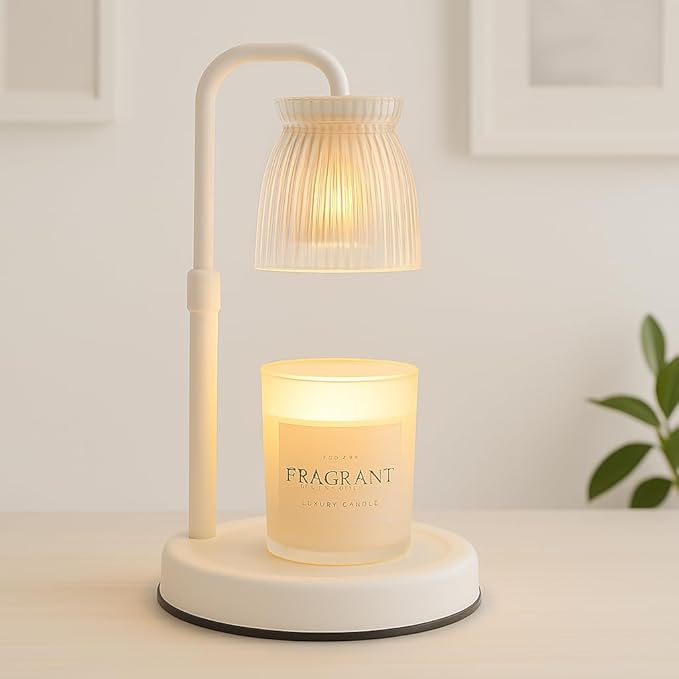 Shering Candle Warmer Lamp with Timer Dimmable, Gift Box, Gifts for Her, Birthday Gifts for Women, House Warming Gift New Home Decor, Wax Melt Warmer for Scented Jar Candles