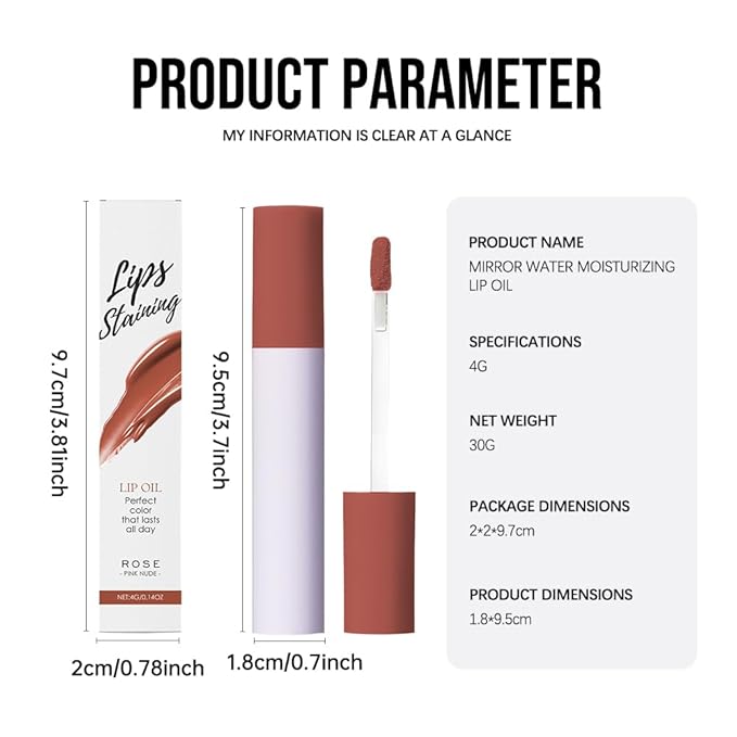 Lip Stain - Wipe-Off &Peel Off Lip Color | Waterproof, Long Lasting, Transfer-Resistant, Smudge-Proof Lip Tint | Easy Wipe Finish, High Pigment | All-Day Vibrant Kiss-Proof Lip Stain, Muted Terracotta