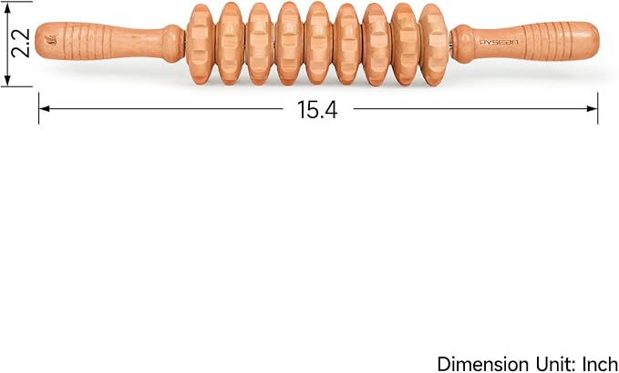 Wooden Massage Stick, Multi Functional Massage Tool for Lymphatic Drainage, Body Shaping, Fat Reduction, Muscle Relief, Easy Self Use at Home