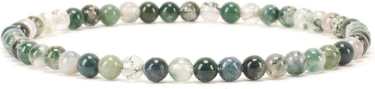 Cherry Tree Collection - Small, Medium, Large Sizes - Gemstone Beaded Bracelets For Women and Men - 4mm Round Beads