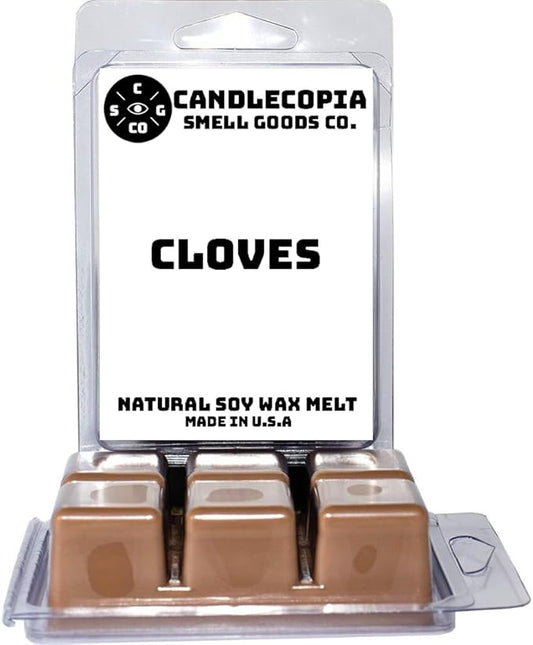 Cloves Strongly Scented Hand Poured Vegan Wax Melts, 12 Scented Wax Cubes, 6.4 Ounces in 2 x 6-Packs