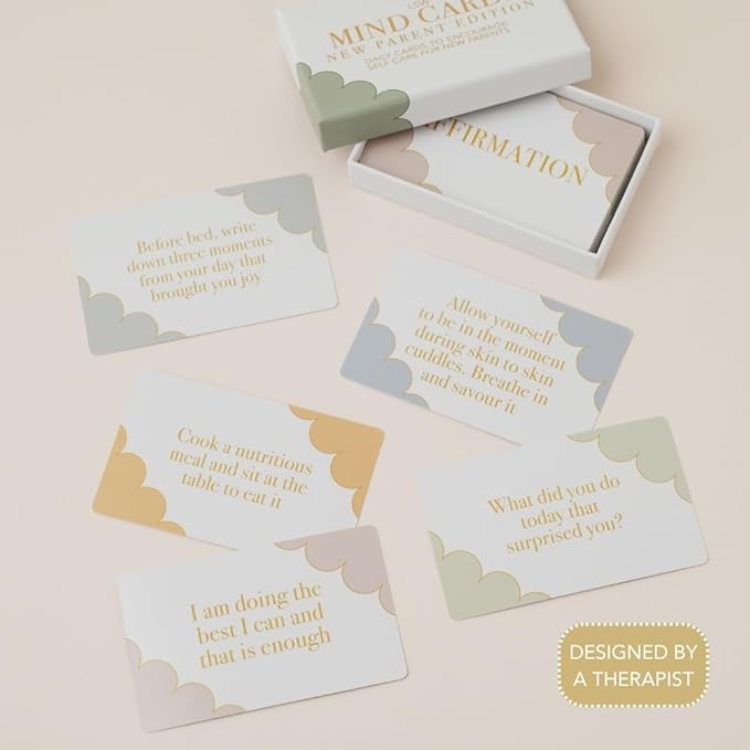 Mind Cards for New Parents 45 Cards for Daily Emotional Support for New Moms and Dads Mindfulness Exercises & Self Care