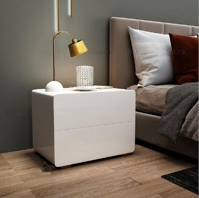 Crystal Lamp, FLoodoor Silver Lampshade K9 Crystal Table Lamp, Modern Style Decorative Bedside Table Lamp, Suitable for Bedroom, Bedside, Living Room, Bookcase (with Plug)