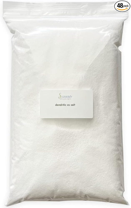 Soapeauty Dendritic Salt Scrub 3 lbs | Premium Fine Salt Grain Body Scrub, Milk Bath, Exfoliants for Relaxation