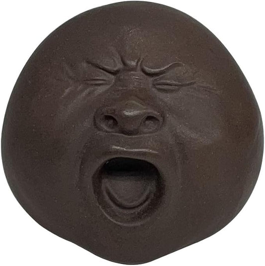 Funny Yawning Face Tea Pet, Zisha Chinese Gongfu Tea Pet, Handmade Purple Clay Teapet, Kungfu Tea Tray Ornament Accessories, Head Figurine Unique Gifts for Tea Lovers