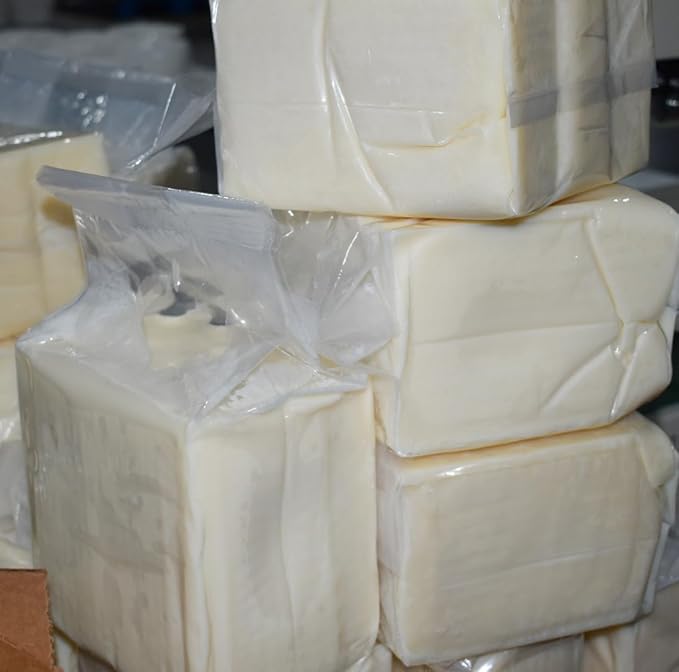 3CayG Mango Butter 5LB All Natural Bulk| Great for Whipped Body Butter Lotion and Soap Making Wild Harvested Naturally Refined