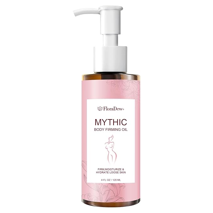 Mythic Body Firming Oil Skin Tightening Body Oil After Shower for Women Tighten Hydrate & Nourish Dry Skin 4 FL OZ(Citrus)
