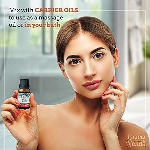 GuruNanda Frankincense Essential Oil, 100% Pure, Natural and Undiluted Diffuser Oil for Aromatherapy, Massages & DIY Recipies, Promotes Comfort & Supports Radiant-looking Skin (0.5 fl Oz)