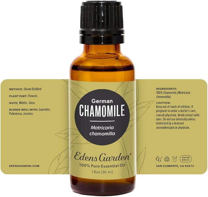 Edens Garden Chamomile- German Essential Oil- 100% Pure Premium Grade, Undiluted, Natural, Therapeutic, Aromatherapy, The Best for Diffuser, Skin, Candle, Kid Safe 30 ml (1 fl oz)