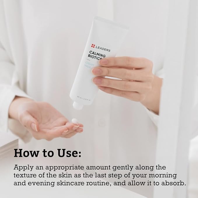 LEADERS Cosmetics Calming Biotics Cream Mask - 80ml, 2.70 Fl Oz Gel Type Revitalize Strengthen Skin Barrier Hydrating for Sensitive Skin