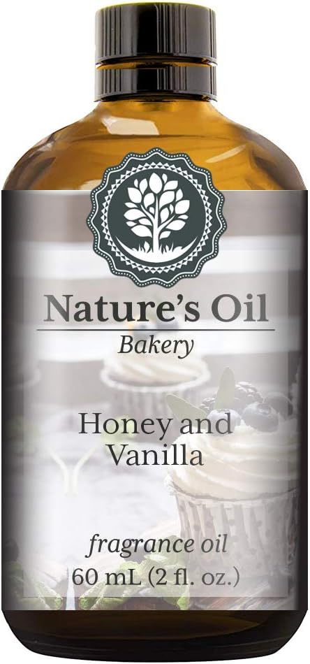 Honey and Vanilla Fragrance Oil (60ml) For Diffusers, Soap Making, Candles, Lotion, Home Scents, Linen Spray, Bath Bombs, Slime