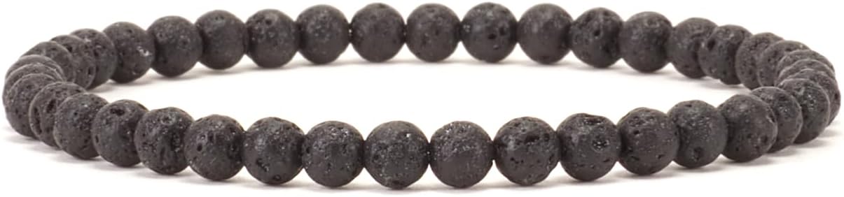 Cherry Tree Collection - Small, Medium, Large Sizes - Gemstone Beaded Bracelets For Women and Men - 4mm Round Beads