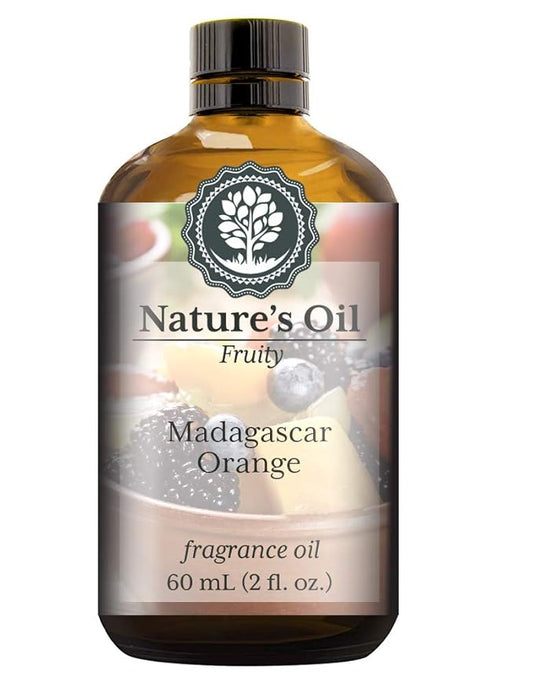 Madagascar Orange Fragrance Oil (60ml) For Diffusers, Soap Making, Candles, Lotion, Home Scents, Linen Spray, Bath Bombs, Slime