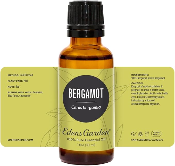 Edens Garden Bergamot Essential Oil- 100% Pure Premium Grade, Undiluted, Natural, Therapeutic, Aromatherapy, The Best for Diffuser, Candle, Laundry, Kid Safe 30 ml (1 fl oz)