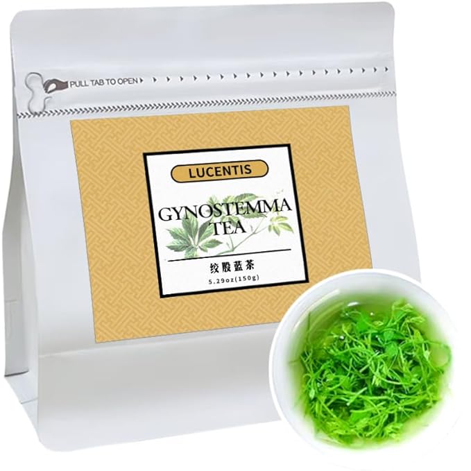 Gynostemma (Jiaogulan) Loose Leaf Tea 150g (5.3oz) – Premium Herbal Tea, Antioxidant & Wellness Support, 绞股蓝茶