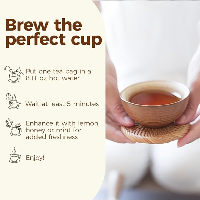 WOTIHA-Natural Licorice Root Tea 170g. 85 Herbal Tea Bags.Promote Respiratory Health，Non-GMO • Additive-Free • Caffeine-Free